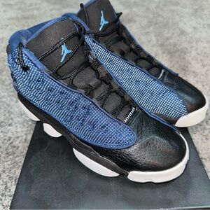 Nike Air Jordan 13 Retro Navy/University Blue-Black-White- grade school size 5.5